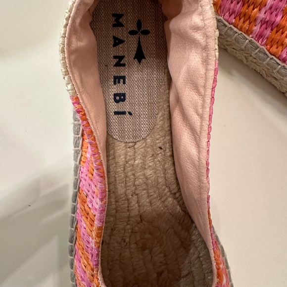 Manebi Raffia Stripes Double Sole Espadrilles Yucatán US 9 Women’s - Picture 7 of 8